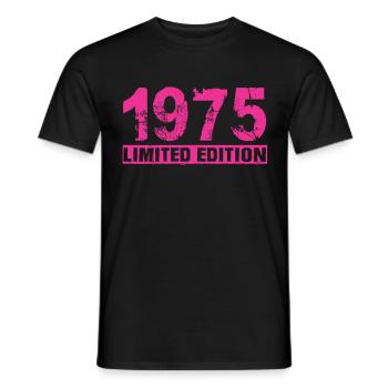 Édition limitée 1975 - T-shirt homme - noir - Devant - AI Model Male 178 light (178cm)
