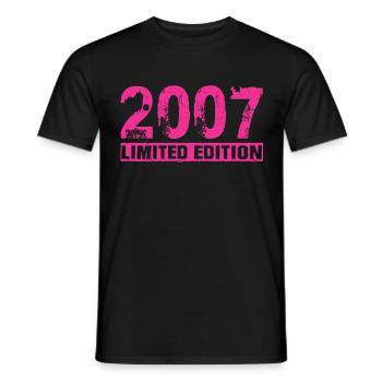 Limited Edition 2007 - Männer T-Shirt - Schwarz - Vorne - AI Model Male 178 light (178cm)