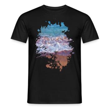 Wellen - Männer T-Shirt - Schwarz - Vorne - AI Model Male 178 light (178cm)