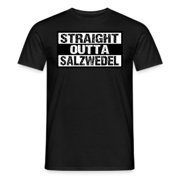 salzwedel - Männer T-Shirt - Schwarz - Vorne - AI Model Male 178 light (178cm)