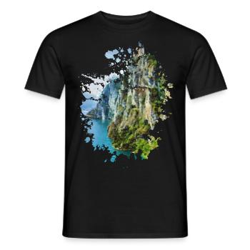 Cliff - Männer T-Shirt - Schwarz - Vorne - AI Model Male 178 light (178cm)
