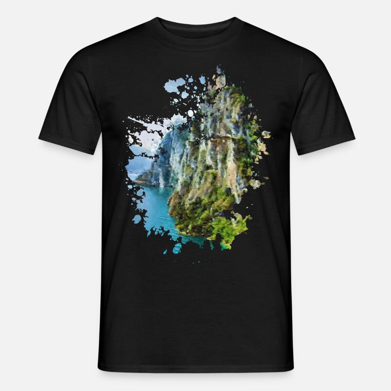 Cliff - Männer T-Shirt - Schwarz