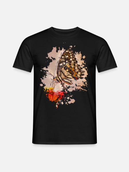 Schmetterling - Männer T-Shirt - Schwarz