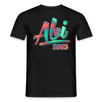 Abitur 2023 geschafft Abi Abiturient - Männer T-Shirt - Schwarz - Vorne - AI Model Male 178 light (178cm)