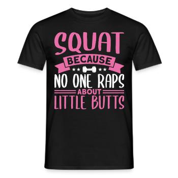 Squats Dumbbell Set Women Workout Sets Gym Booty W - Männer T-Shirt - Schwarz - Vorne - AI Model Male 178 light (178cm)
