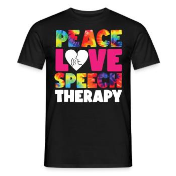 Assistant orthophoniste - T-shirt homme - noir - Devant - AI Model Male 178 light (178cm)