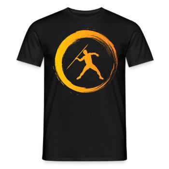 Sporty Hobby Leidenschaft Speerwurf - Männer T-Shirt - Schwarz - Vorne - AI Model Male 178 light (178cm)