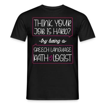 Speech Therapist Therapy Assistant - Männer T-Shirt - Schwarz - Vorne - AI Model Male 178 light (178cm)
