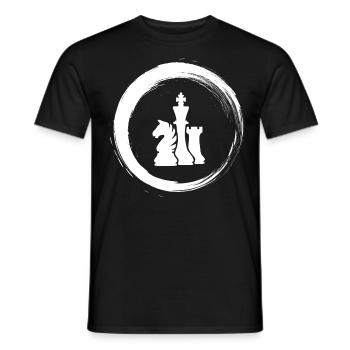 Sporty Hobby Leidenschaft Schach - Männer T-Shirt - Schwarz - Vorne - AI Model Male 178 light (178cm)
