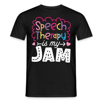 Assistant orthophoniste - T-shirt homme - noir - Devant - AI Model Male 178 light (178cm)