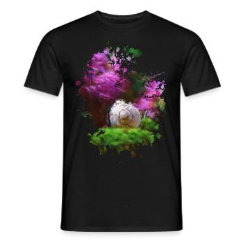 Schneckenhaus - Männer T-Shirt - Schwarz - Vorne - AI Model Male 178 light (178cm)