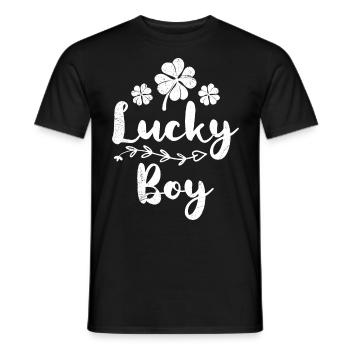 Lucky Boy Irlandais Saint-Patrick - T-shirt homme - noir - Devant - AI Model Male 178 light (178cm)