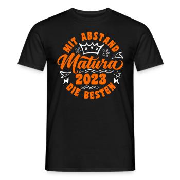 Mit Abstand die Besten Matura 2023 Maturant - Männer T-Shirt - Schwarz - Vorne - AI Model Male 178 light (178cm)