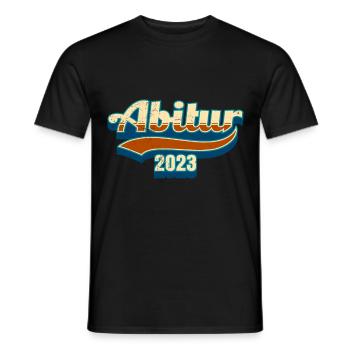 Abi 2023 Abitur Abiturient - Männer T-Shirt - Schwarz - Vorne - AI Model Male 178 light (178cm)