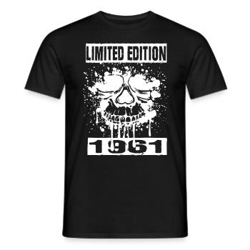 Édition limitée 1961 - T-shirt homme - noir - Devant - AI Model Male 178 light (178cm)