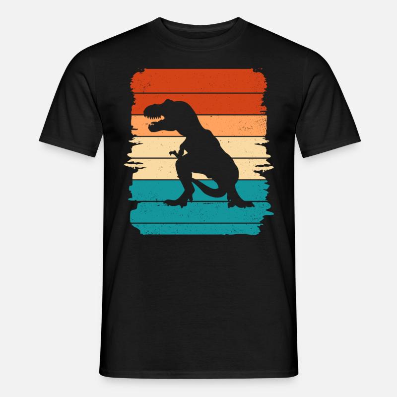 T-Rex - Männer T-Shirt - Schwarz