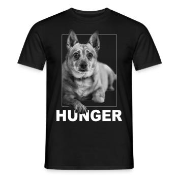 Hunger - Männer T-Shirt - Schwarz - Vorne - AI Model Male 178 light (178cm)