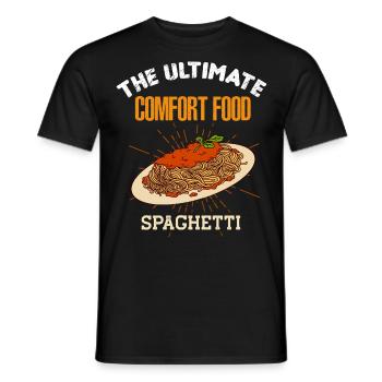 Spaghetti Pasta Ultimate Comfort Food Funny Fast F - T-shirt homme - noir - Devant - AI Model Male 178 light (178cm)
