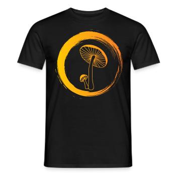 Sporty Hobby Leidenschaft Pilze sammeln - Männer T-Shirt - Schwarz - Vorne - AI Model Male 178 light (178cm)