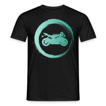 Sporty Hobby Leidenschaft Motorrad - Männer T-Shirt - Schwarz - Vorne - AI Model Male 178 light (178cm)