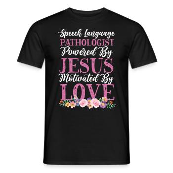 Speech Therapist Therapy Assistant - Männer T-Shirt - Schwarz - Vorne - AI Model Male 178 light (178cm)