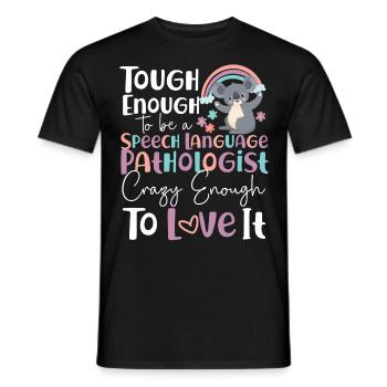 Speech Therapist Therapy Assistant - Männer T-Shirt - Schwarz - Vorne - AI Model Male 178 light (178cm)