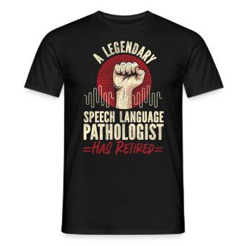 Speech Therapist Therapy Assistant - Männer T-Shirt - Schwarz - Vorne - AI Model Male 178 light (178cm)