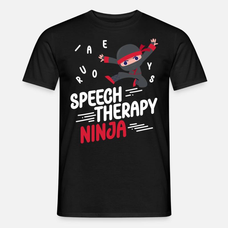Speech Therapist Therapy Assistant - Männer T-Shirt - Schwarz