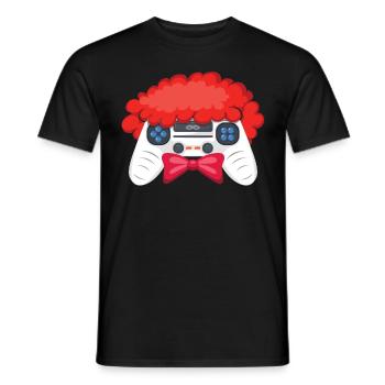 Carnival Costume Carnival Outfit Men Young Gamers - Men's T-Shirt - black - Front - AI Model Male 178 light (178cm)