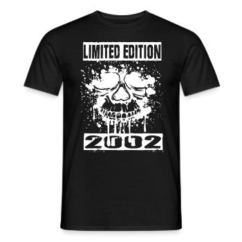 Édition limitée 2002 - T-shirt homme - noir - Devant - AI Model Male 178 light (178cm)