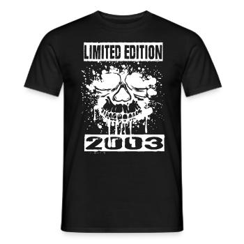 Édition limitée 2003 - T-shirt homme - noir - Devant - AI Model Male 178 light (178cm)