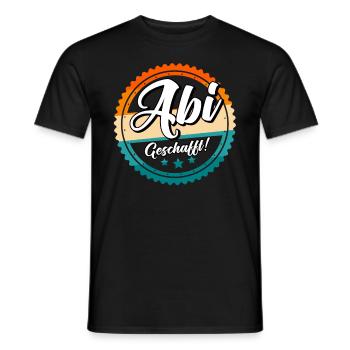 Abitur 2023 geschafft Abi Abiturient - Männer T-Shirt - Schwarz - Vorne - AI Model Male 178 light (178cm)