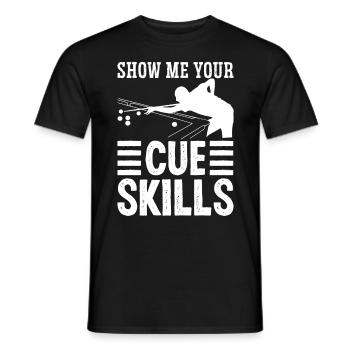 Snooker Montrez-moi vos compétences de queue de billard 8 boules - T-shirt homme - noir - Devant - AI Model Male 178 light (178cm)