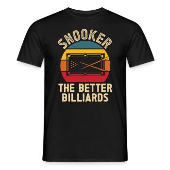 Snooker Better Billards Billard 8 Ball Pool - Männer T-Shirt - Schwarz - Vorne - AI Model Male 178 light (178cm)