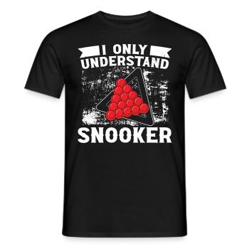 Billiards Only Understand Snooker 8 Ball Pool - Men's T-Shirt - black - Front - AI Model Male 178 light (178cm)