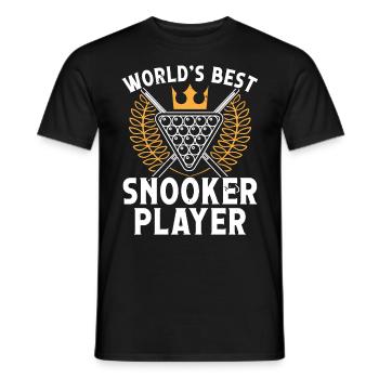 Billiard Worlds Best Snooker Player 8 Ball Pool - Men's T-Shirt - black - Front - AI Model Male 178 light (178cm)