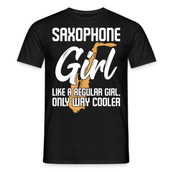 Saxophon witziger Spruch - Männer T-Shirt - Schwarz - Vorne - AI Model Male 178 light (178cm)