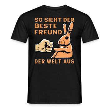 So sieht der beste Freund der Welt aus - Männer T-Shirt - Schwarz - Vorne - AI Model Male 178 light (178cm)