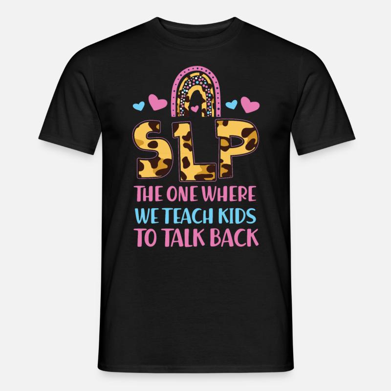 Speech Therapist Therapy Assistant - Männer T-Shirt - Schwarz