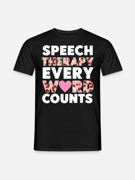 Speech Therapist Therapy Assistant - Men's T-Shirt - black