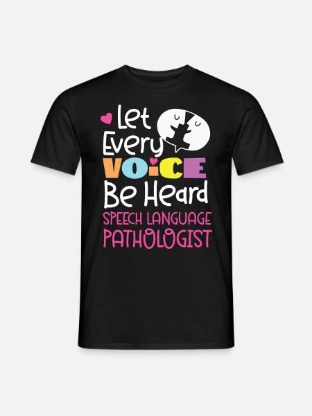 Speech Therapist Therapy Assistant - Männer T-Shirt - Schwarz