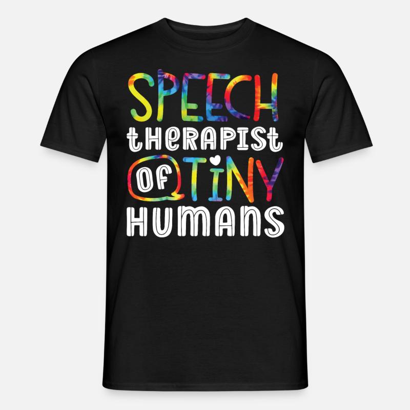 Speech Therapist Therapy Assistant - Männer T-Shirt - Schwarz