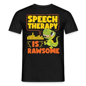 Assistant orthophoniste - T-shirt homme - noir - Devant - AI Model Male 178 light (178cm)