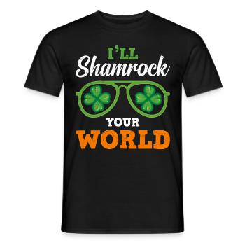 I'll shamrock your World Irland St. Patrick’s Day - Männer T-Shirt - Schwarz - Vorne - AI Model Male 178 light (178cm)