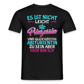 Abi 2023 Abitur ich habe fertig Abiturienten - Männer T-Shirt - Schwarz - Vorne - AI Model Male 178 light (178cm)