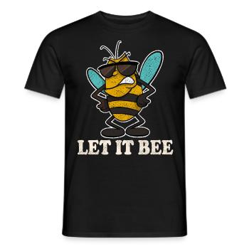 Let It Bee Bee Apiculteurs - T-shirt homme - noir - Devant - AI Model Male 178 light (178cm)
