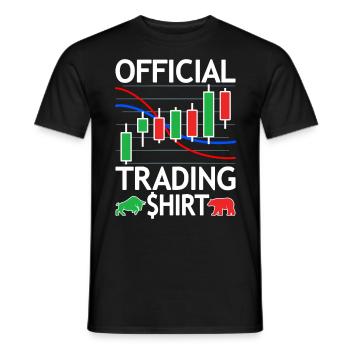 DayTrader Actions Trader Forex Trading Forex - T-shirt homme - noir - Devant - AI Model Male 178 light (178cm)