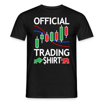 DayTrader Forex Trading Forex Actions Forex - T-shirt homme - noir - Devant - AI Model Male 178 light (178cm)