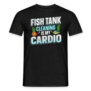 Changement d’eau et cadeau aquatique de détente - T-shirt homme - noir - Devant - AI Model Male 178 light (178cm)