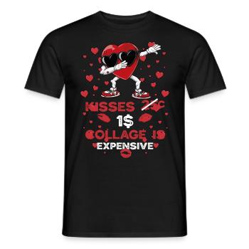 Dabbing Heart Breaker Drôle Messieurs Enfants Garçons - T-shirt homme - noir - Devant - AI Model Male 178 light (178cm)